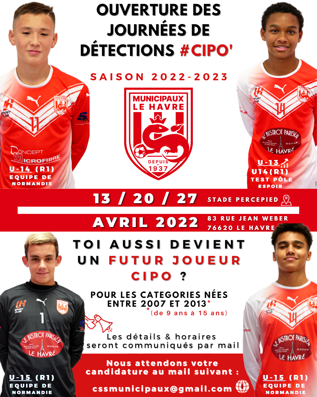 Club des Municipaux Le Havre Football - Photo 2