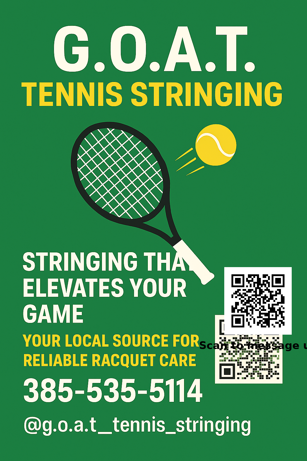 G.O.A.T. Tennis Stringing