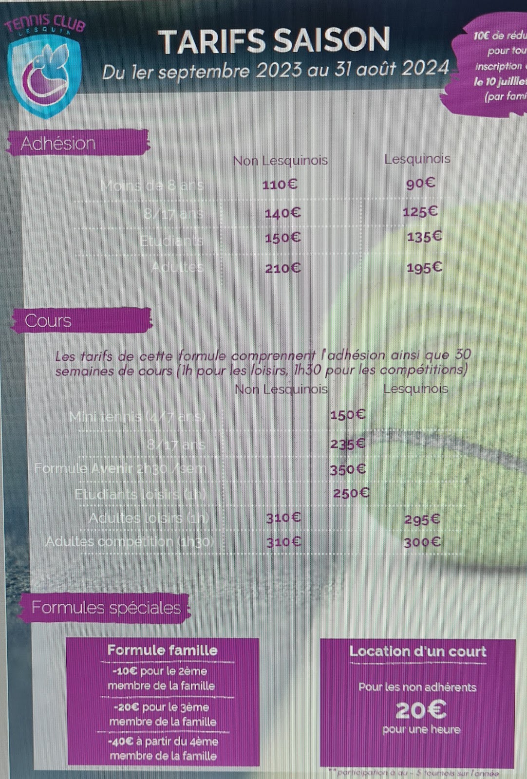 Tennis Club de Lesquin - Photo principale